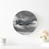 F-15E Strike Eagle Round (Grote) wandklok (Huis)