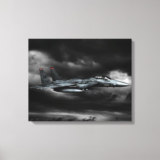 F-15E Strike Eagle Verpakt Canvas Afdruk (Voorkant)