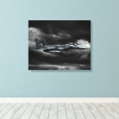 F-15E Strike Eagle Verpakt Canvas Afdruk (Insitu (Houten vloer))