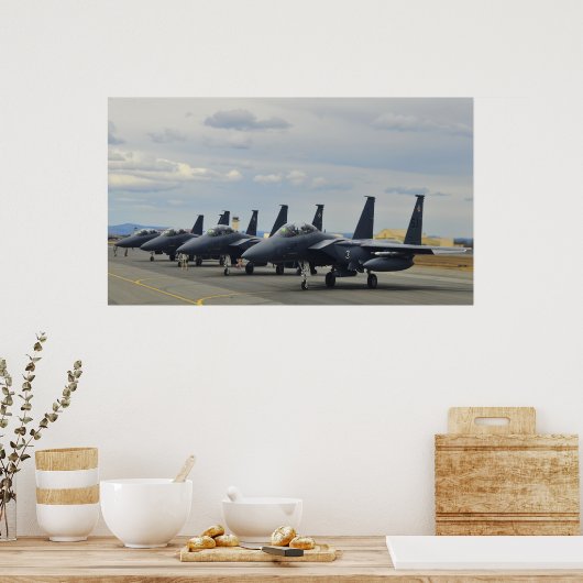 F-15E Strike Eagles Poster (Keuken)