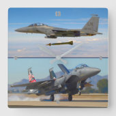 F-15E STRIKE ELGF VIERKANTE KLOK (Voorkant)