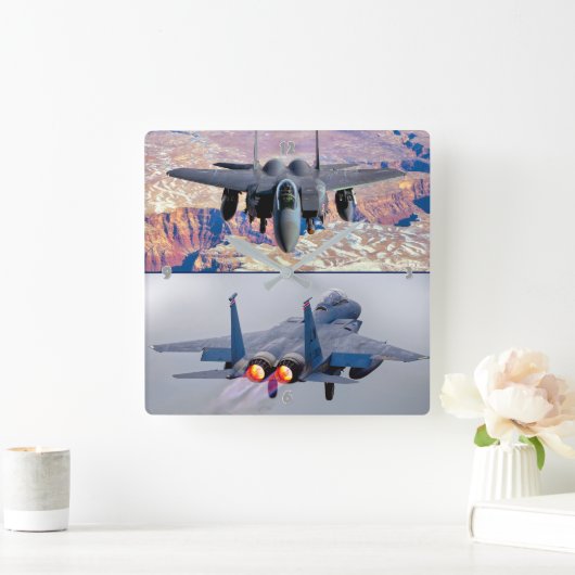 F-15E STRIKE ELGF VIERKANTE KLOK (Huis)