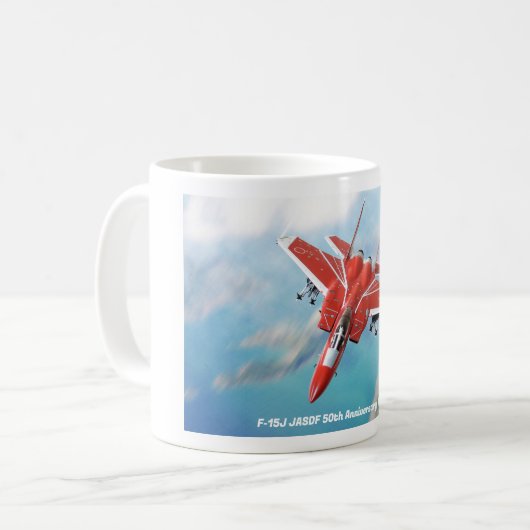 F-15J JASDF 50th Anniversary Red Eagle Koffiemok (Voorkant links)