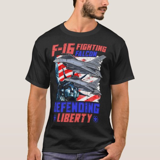 F 16 Airforce Jet Pilot T-shirt (Voorkant)