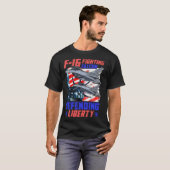 F 16 Airforce Jet Pilot T-shirt (Voorkant volledig)