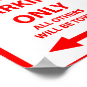 F-16 Alleen parkeren Poster (Hoek)