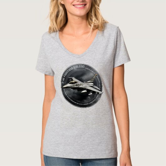 F-16 Bestrijding valk T-shirt (Voorkant)