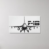 F-16 Bestrijding van Falcon Wrapped Canvas (Voorkant)
