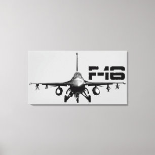 F-16 Bestrijding van Falcon Wrapped Canvas Afdruk