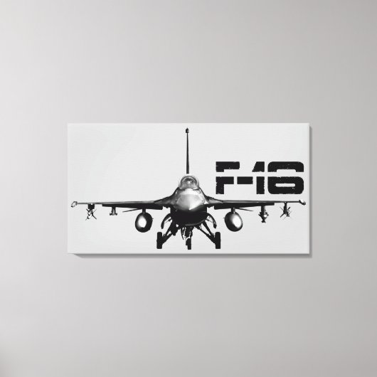 F-16 Bestrijding van Falcon Wrapped Canvas Afdruk (Voorkant)