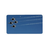 F-16 Dondervogels diamantformatie Etiket (Voorkant)