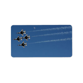 F-16 Dondervogels diamantformatie Etiket