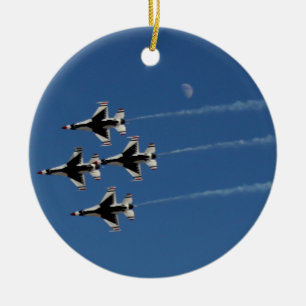 F-16 Dondervogels diamantformatie Keramisch Ornament