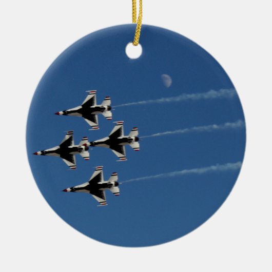 F-16 Dondervogels diamantformatie Keramisch Ornament (Voorkant)