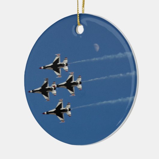 F-16 Dondervogels diamantformatie Keramisch Ornament (Links)