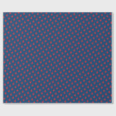 F-16 Falcon Fighter Jet Pattern Red op Blue Cadeaupapier (Vlak)