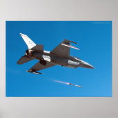 F-16 FALKON-VESTIGINGSMissile Poster (Voorkant)