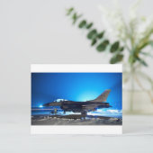 f-16 Fighter Jet Briefkaart (Staand voorkant)