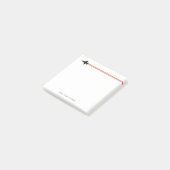 F-16 Fighter Jet Striped Custom Name Notitieblok Post-it® Notes (Schuin)