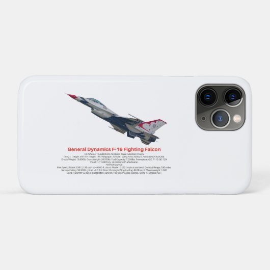 F-16 Fighter Jet tegen valk Case-Mate iPhone Case (Achterkant (horizontaal))
