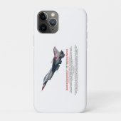 F-16 Fighter Jet tegen valk Case-Mate iPhone Case (Achterkant)