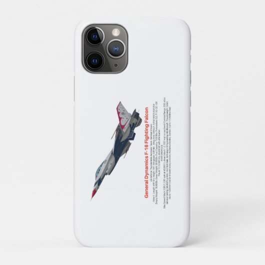 F-16 Fighter Jet tegen valk Case-Mate iPhone Case (Achterkant)