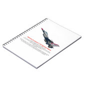 F-16 Fighter Jet tegen valk Notitieboek (Linkerzijde)