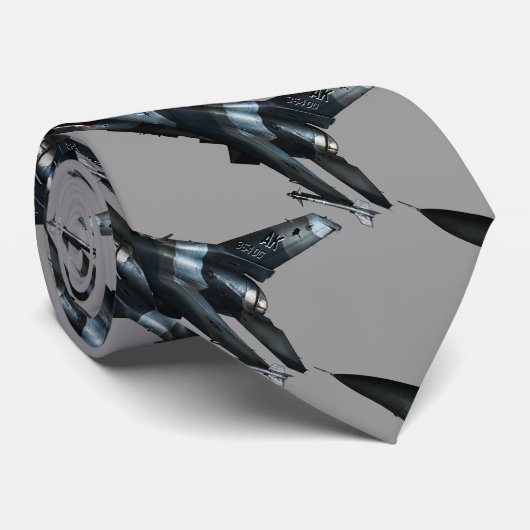 F-16 Fighting Falcon Custom Stropdas (Opgerold)