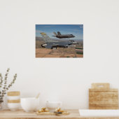 F-16 Fighting Falcon & F-35 Lightning II Poster (Keuken)