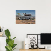 F-16 Fighting Falcon & F-35 Lightning II Poster (Thuiskantoor)