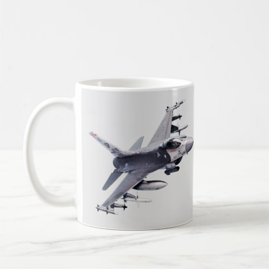 F-16 Fighting Falcon Koffiemok (Links)