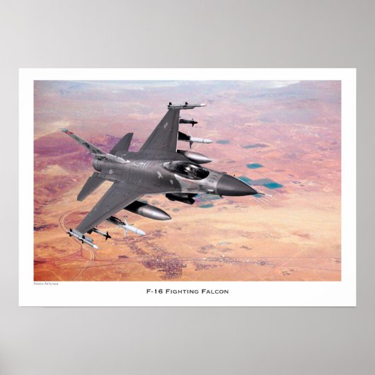 F-16 Fighting Falcon Poster (Voorkant)