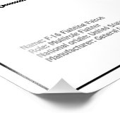 F-16 Fighting Falcon - Vliegtuigblauwdruk Plannen  Foto Afdruk (Hoek)