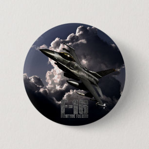 F-16 het Vechten Valk Ronde Button 5,7 Cm