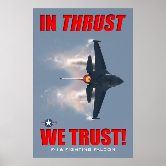 F-16 In Throestkracht vertrouwen we op Poster (Voorkant)