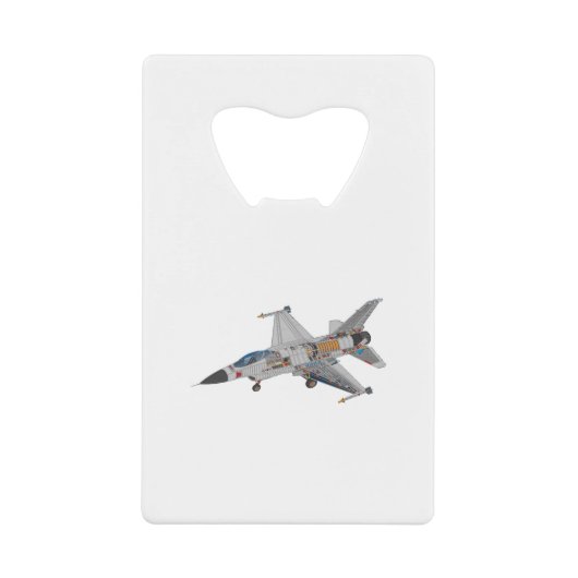 F-16 Interne militaire vuursteentemachines Creditkaart Flessenopener (Voorkant)