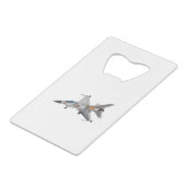 F-16 Interne militaire vuursteentemachines Creditkaart Flessenopener (Voorkant Gekanteld)