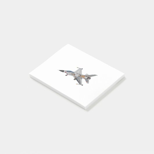 F-16 Interne militaire vuursteentemachines Post-it® Notes (Schuin)