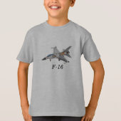 f-16 jachtvliegtuig t-shirt (Voorkant)