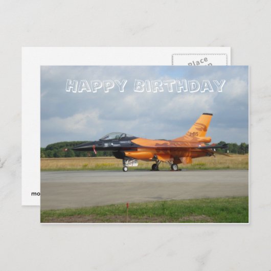 F-16-kaart Briefkaart (Voorkant / Achterkant)