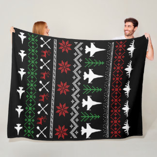 F-16 kerstdeken fleece deken