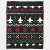 F-16 kerstdeken fleece deken (Voorkant)