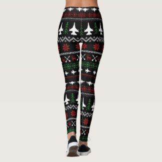 F-16 Kerstmis-Leggings Leggings