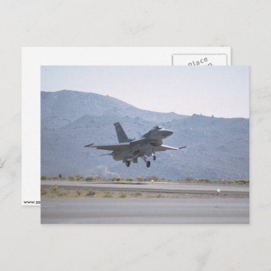 F-16 landing op Luke Air Force Base Briefkaart (Voorkant / Achterkant)