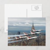 F-16 New York City Briefkaart (Voorkant / Achterkant)