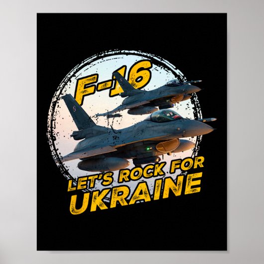 F-16 Oekraïne 1 Poster (Voorkant)