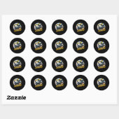F-16 Oekraïne 1  Ronde Sticker (Vel)