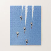F-16 Ondervogels die de vijf-kaartformatie voeren Legpuzzel (Verticaal)