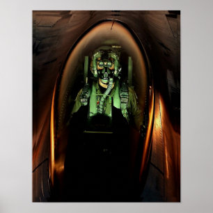 F-16 Piloot-Poster Poster