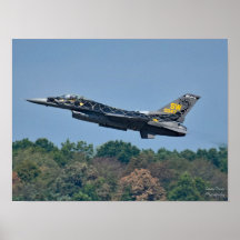 F-16 Poster voor het opstijgen van de trommel